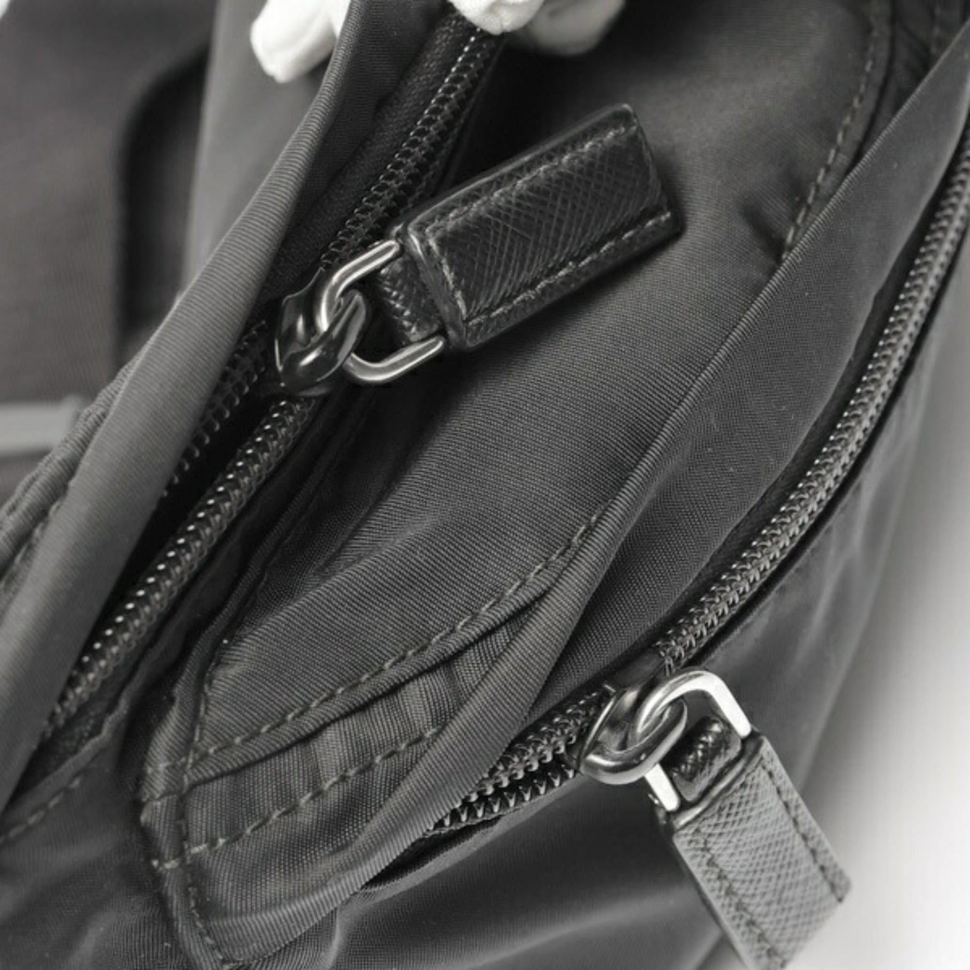 Prada Black Fabric Fanny Pack