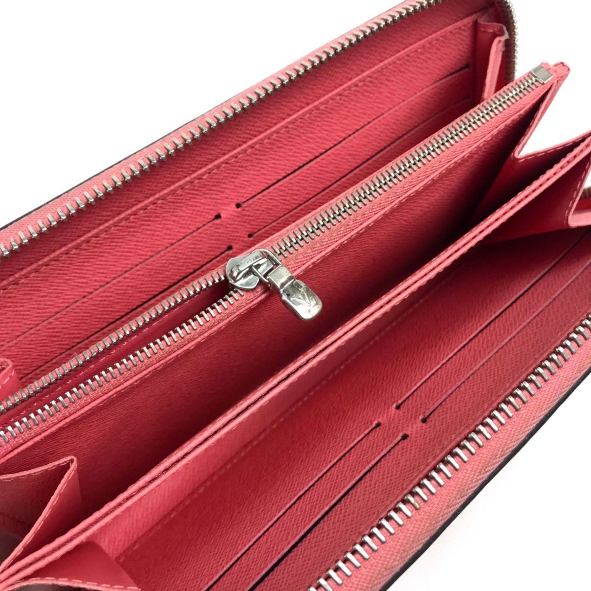 Louis Vuitton Pink Leather Long Wallet