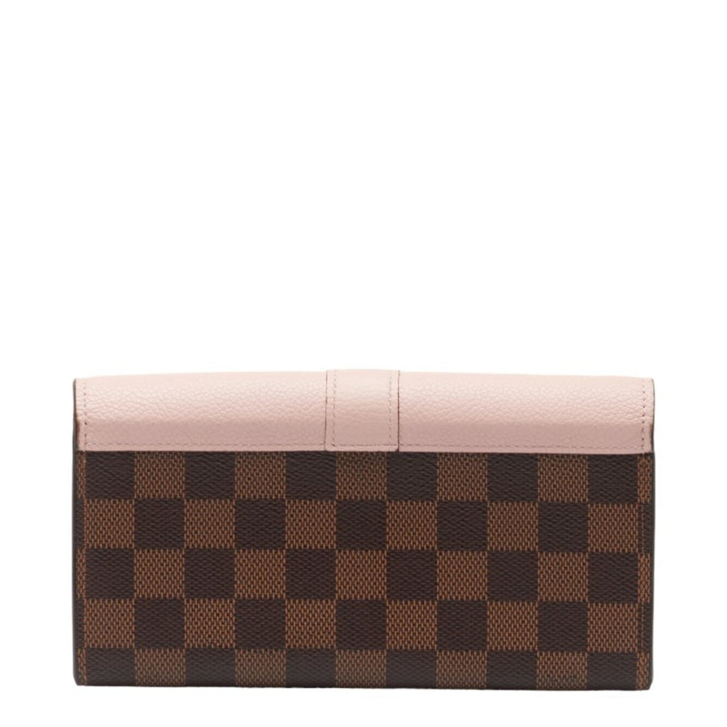Louis Vuitton Damier Brown Damier Canvas Magnolia Pink Pvc Coin Purse/Coin Case