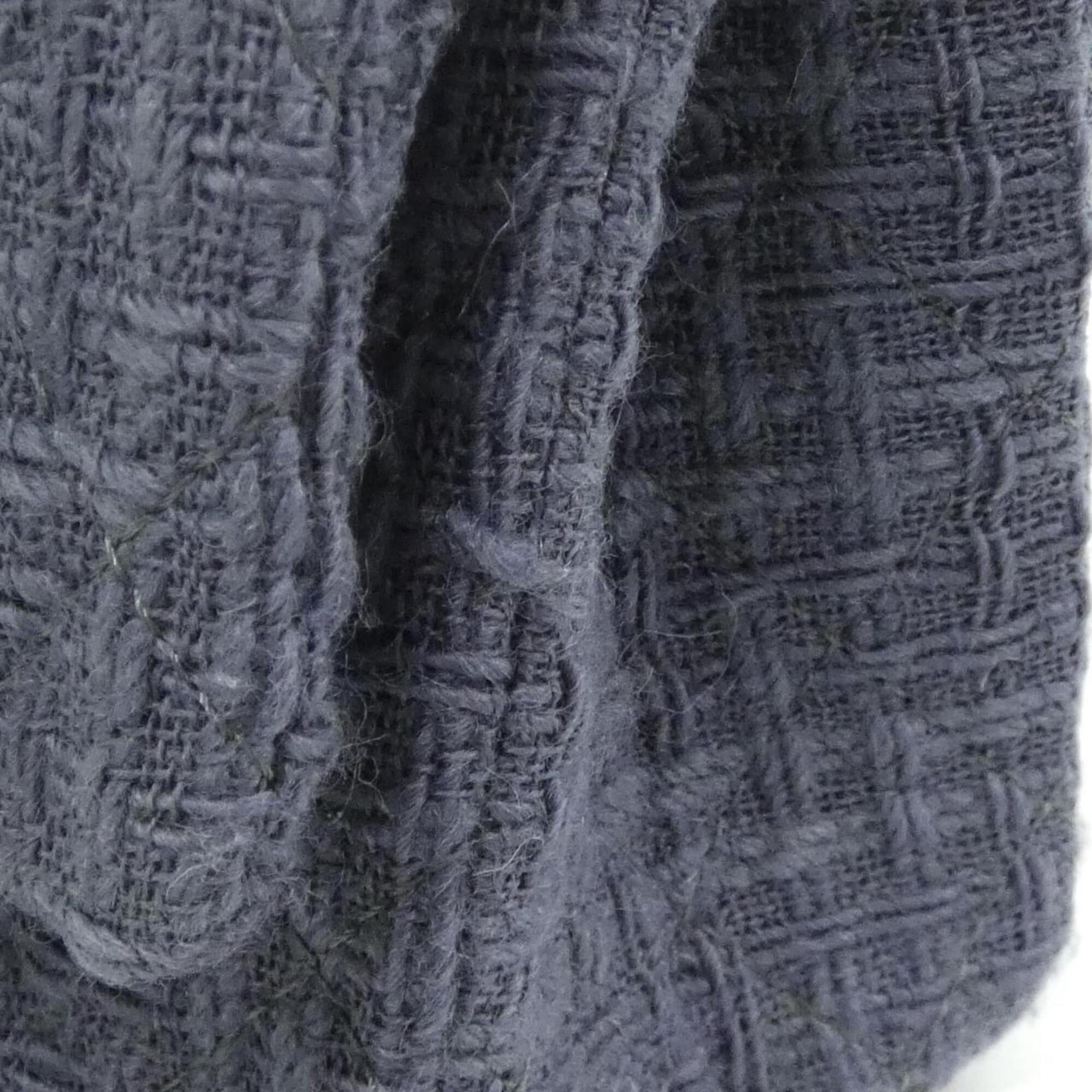 Chanel Gray Tweed Shoulder Bag