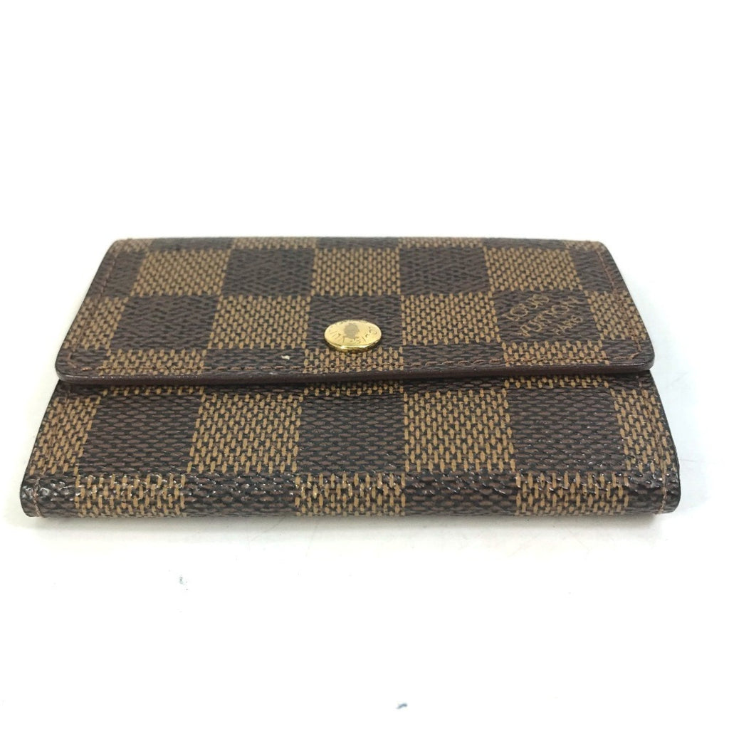 Louis Vuitton Brown Damier Canvas Ebene Damier Canvas Coin Purse/Coin Case