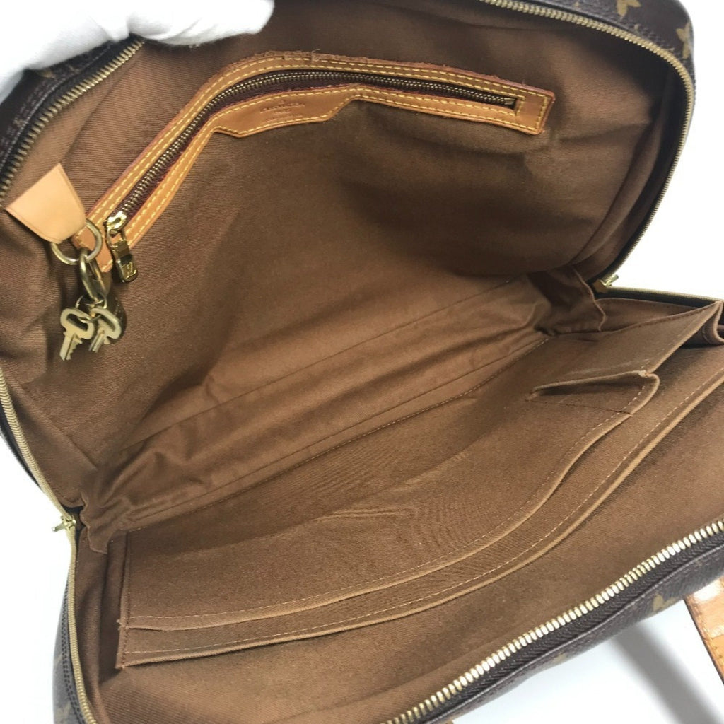 Louis Vuitton Brown Monogram Canvas Handbag Tote Bag
