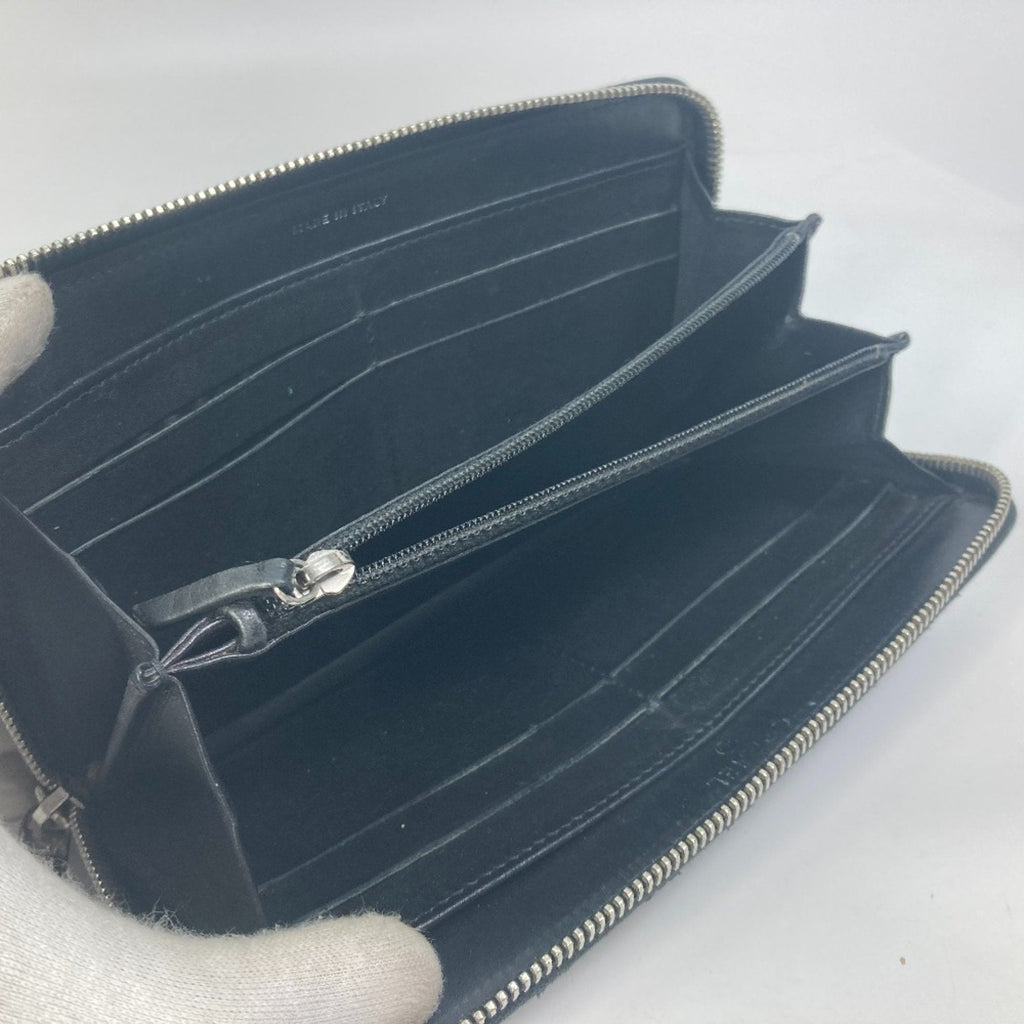 Chanel Black Leather Long Wallet (Bi-Fold)