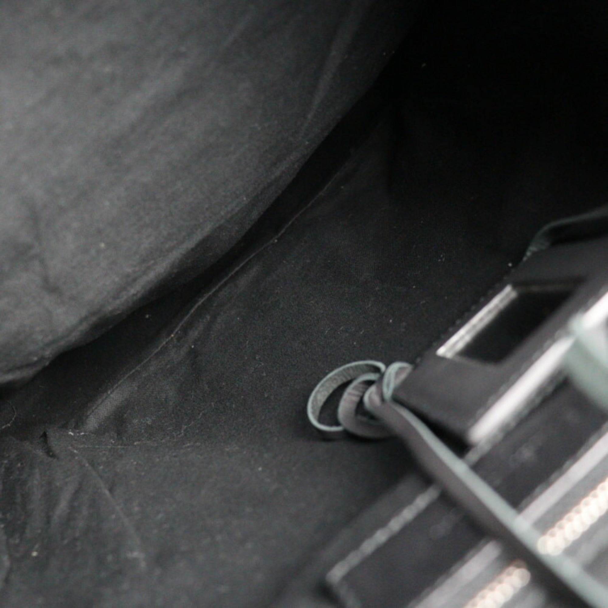 Balenciaga Black Green Nylon Canvas Leather Backpack