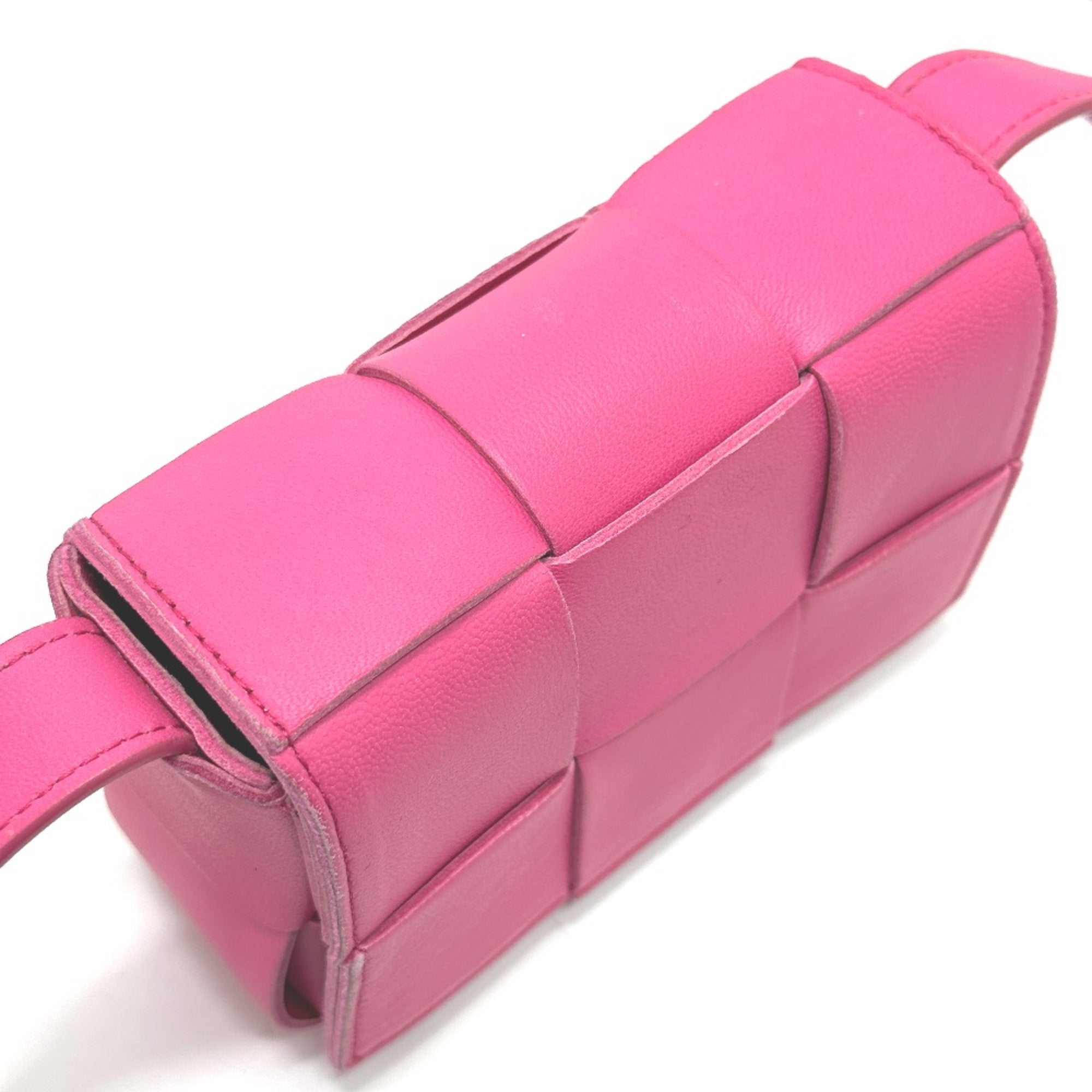 Bottega Veneta Pink Leather Shoulder Bag