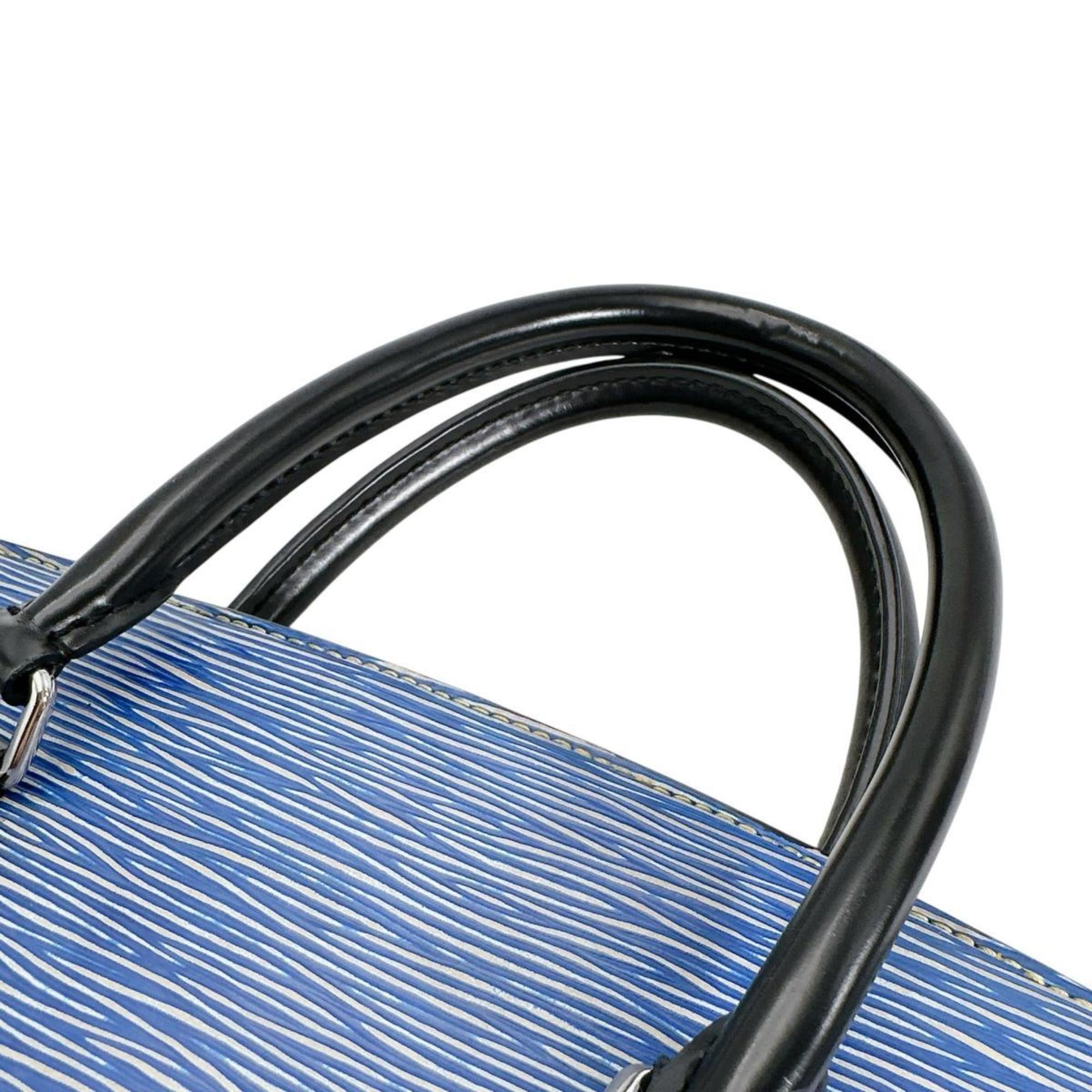 Louis Vuitton Blue Epi Leather Handbag