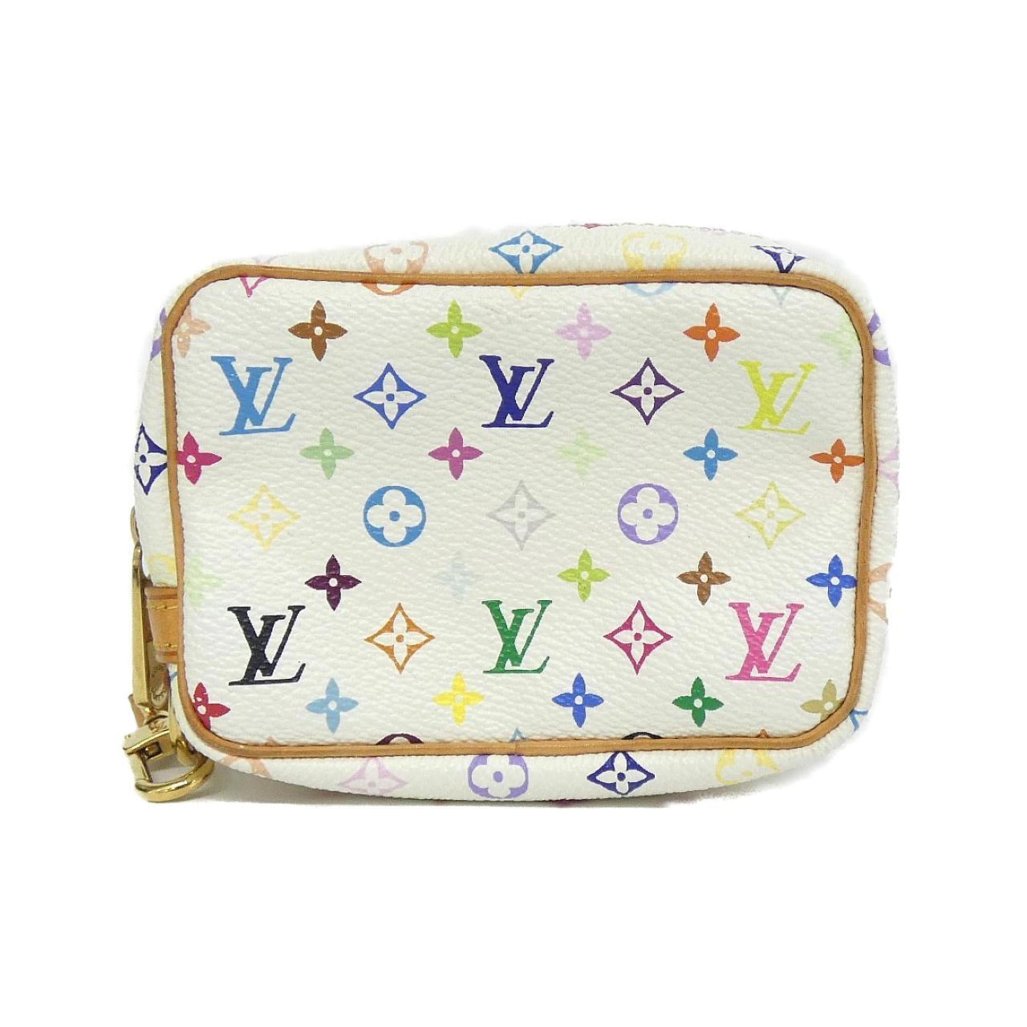 Louis Vuitton White Coated Canvas Pouch