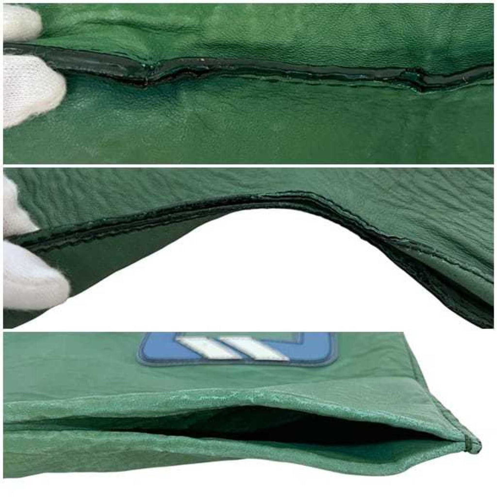 Prada Green Leather Eco-Bag Tote Bag