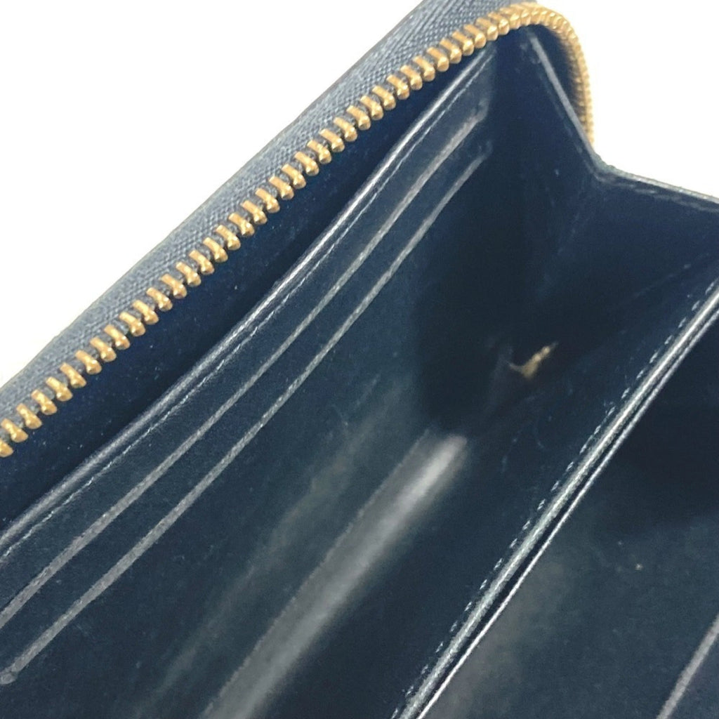 Louis Vuitton Black White Patent Leather Coin Purse/Coin Case