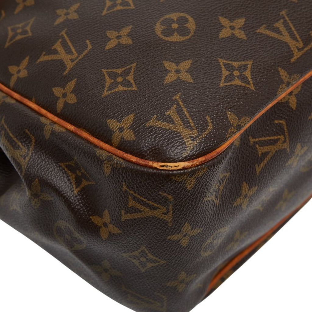 Louis Vuitton Brown Pvc Shoulder Bag Tote Bag
