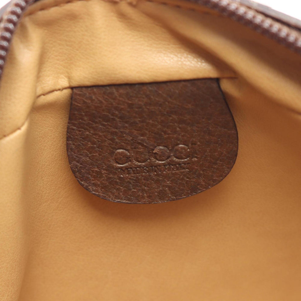 Gucci Beige Brown Multi-Color Pvc Coated Canvas Leather Handbag Shoulder Bag (Pre-Owned)