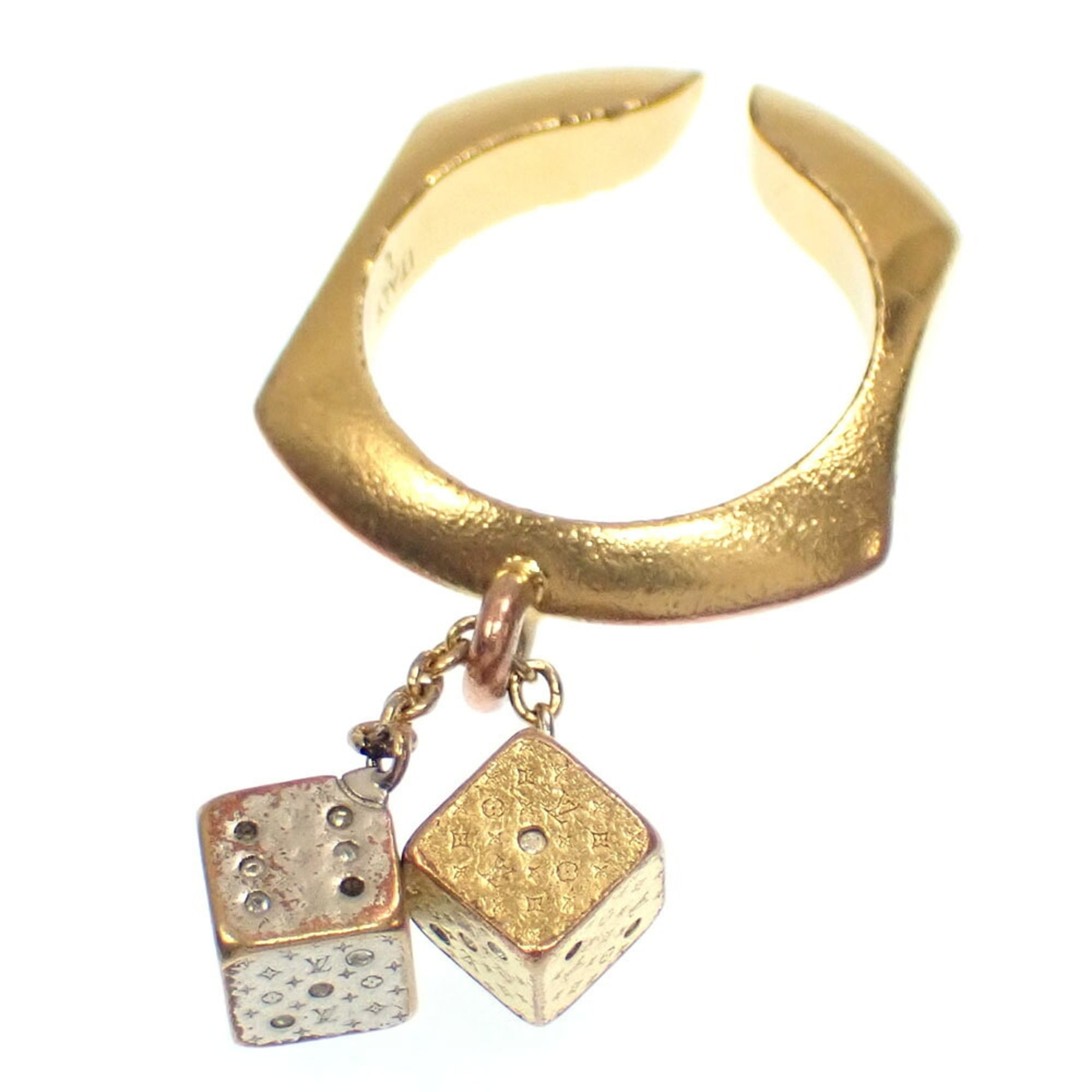 Louis Vuitton Gold Gold Plating Band Ring