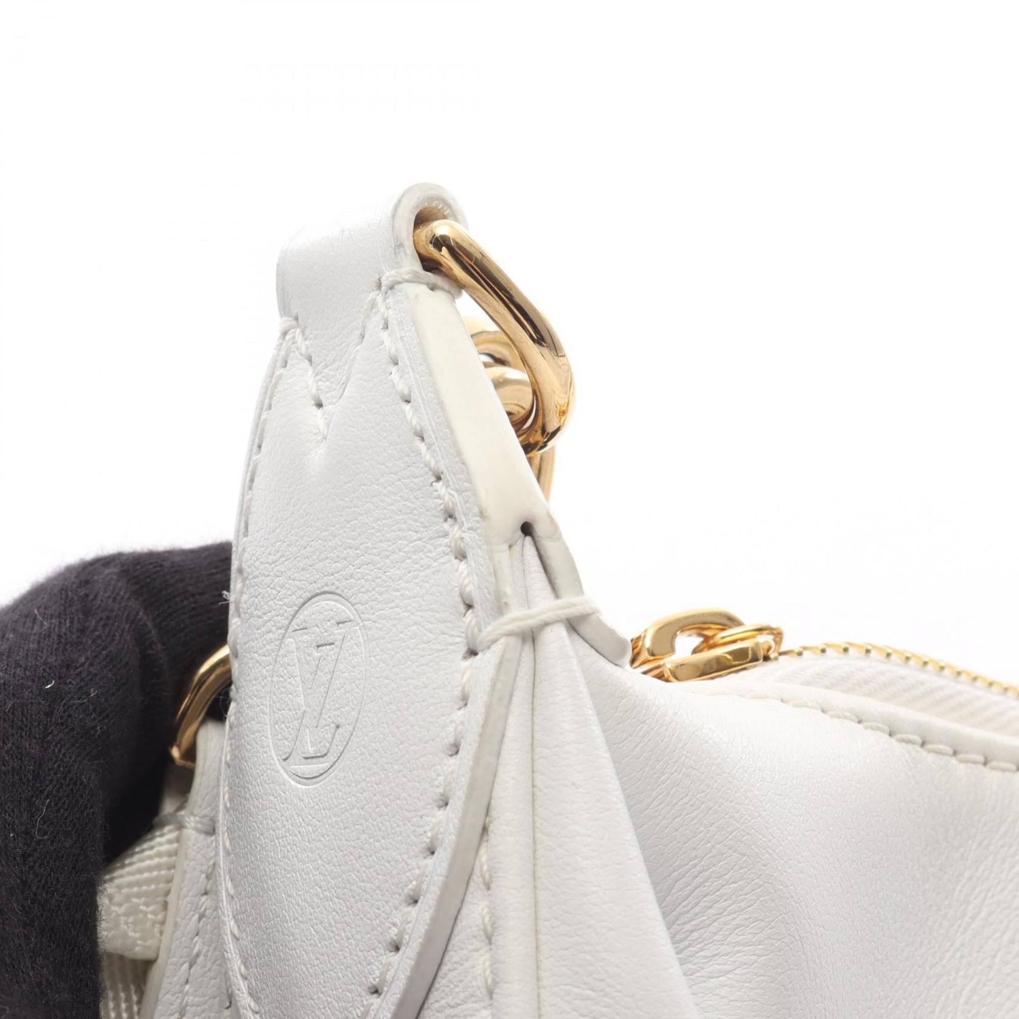 Louis Vuitton White Leather Handbag