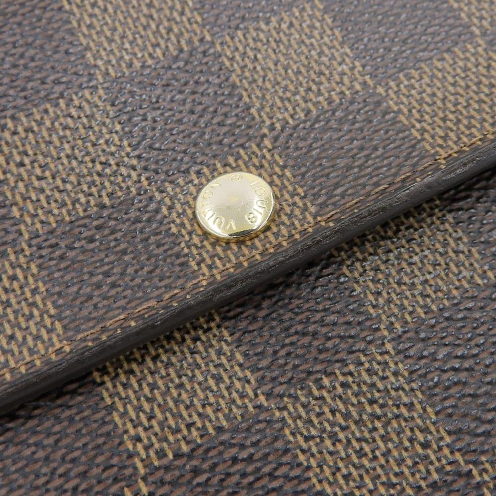 Louis Vuitton Ebene Pvc Long Wallet