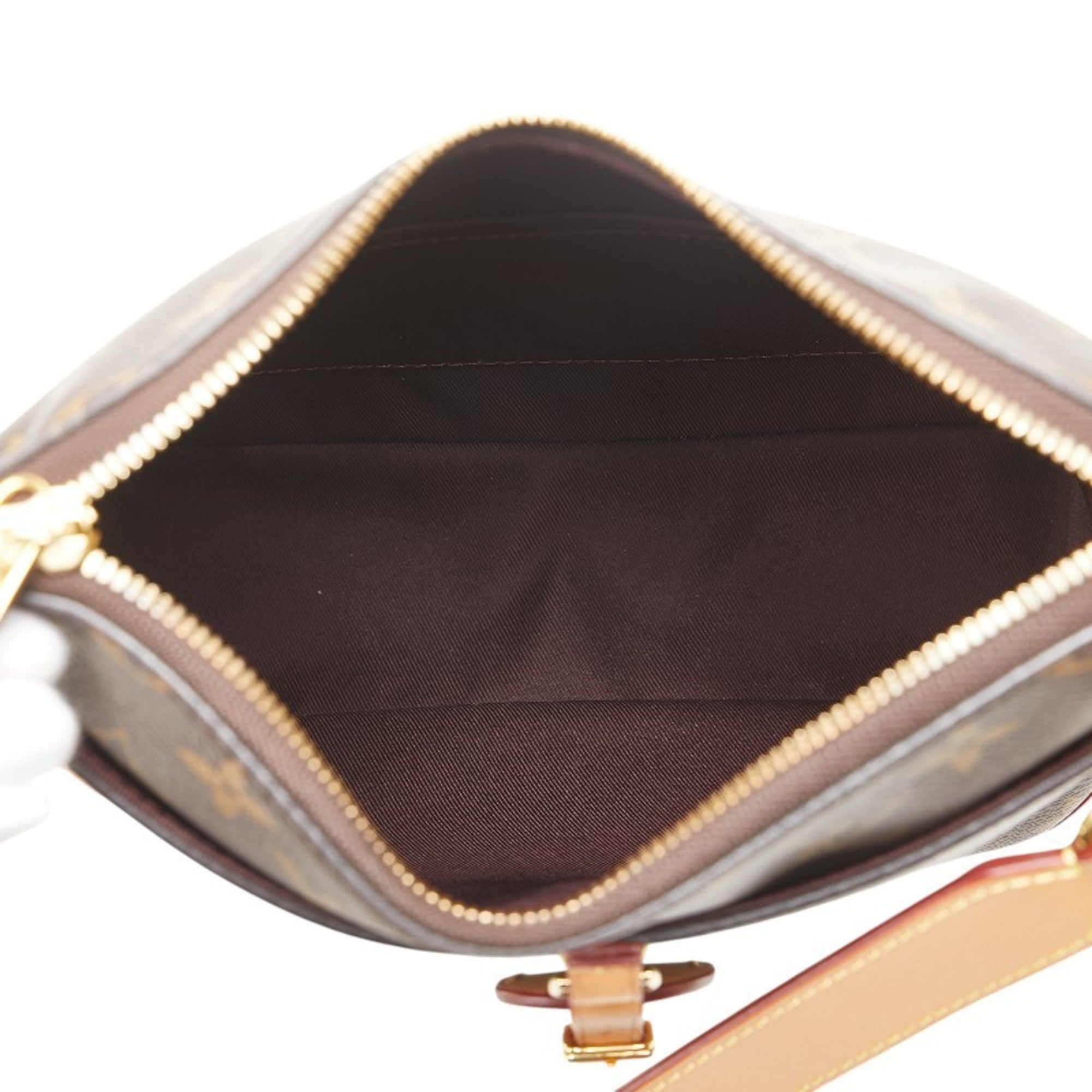 Louis Vuitton Monogram Brown Pvc Leather Shoulder Bag
