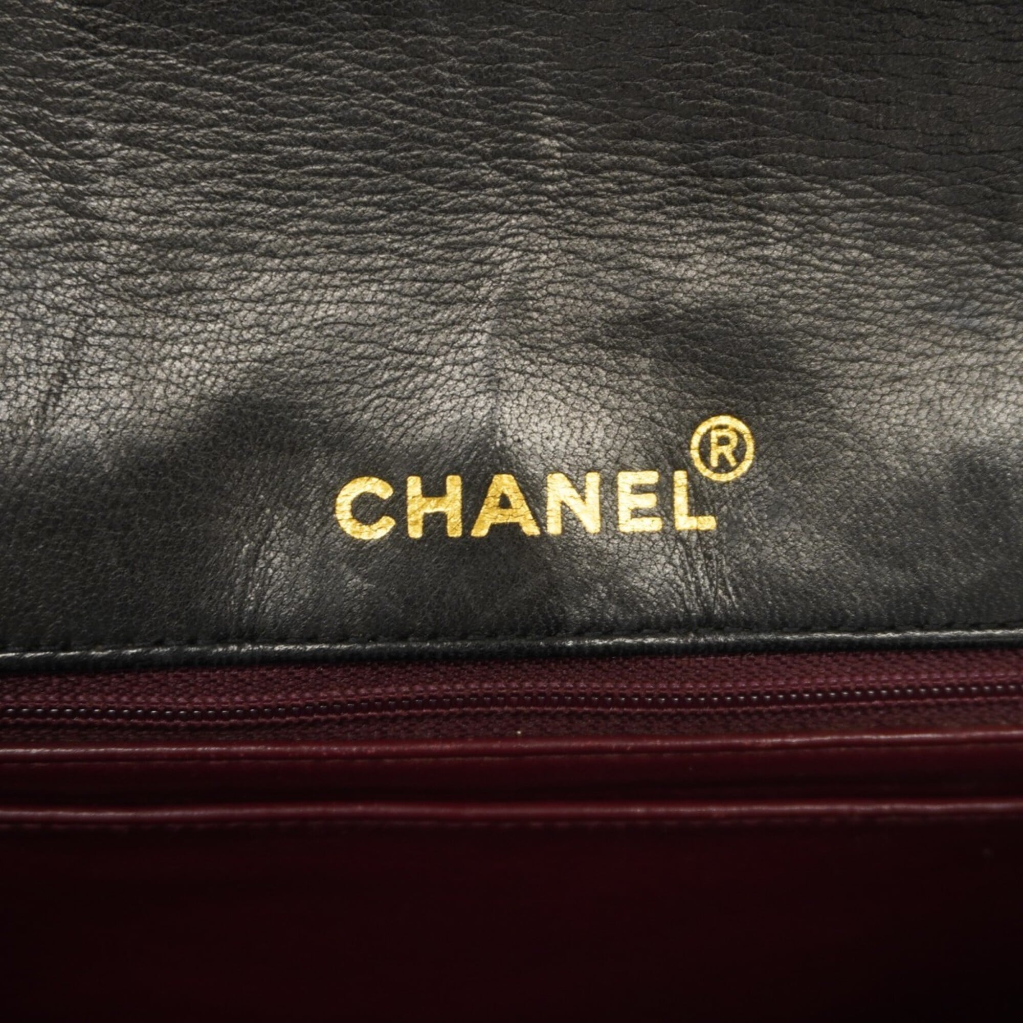 Chanel Black Leather Shoulder Bag