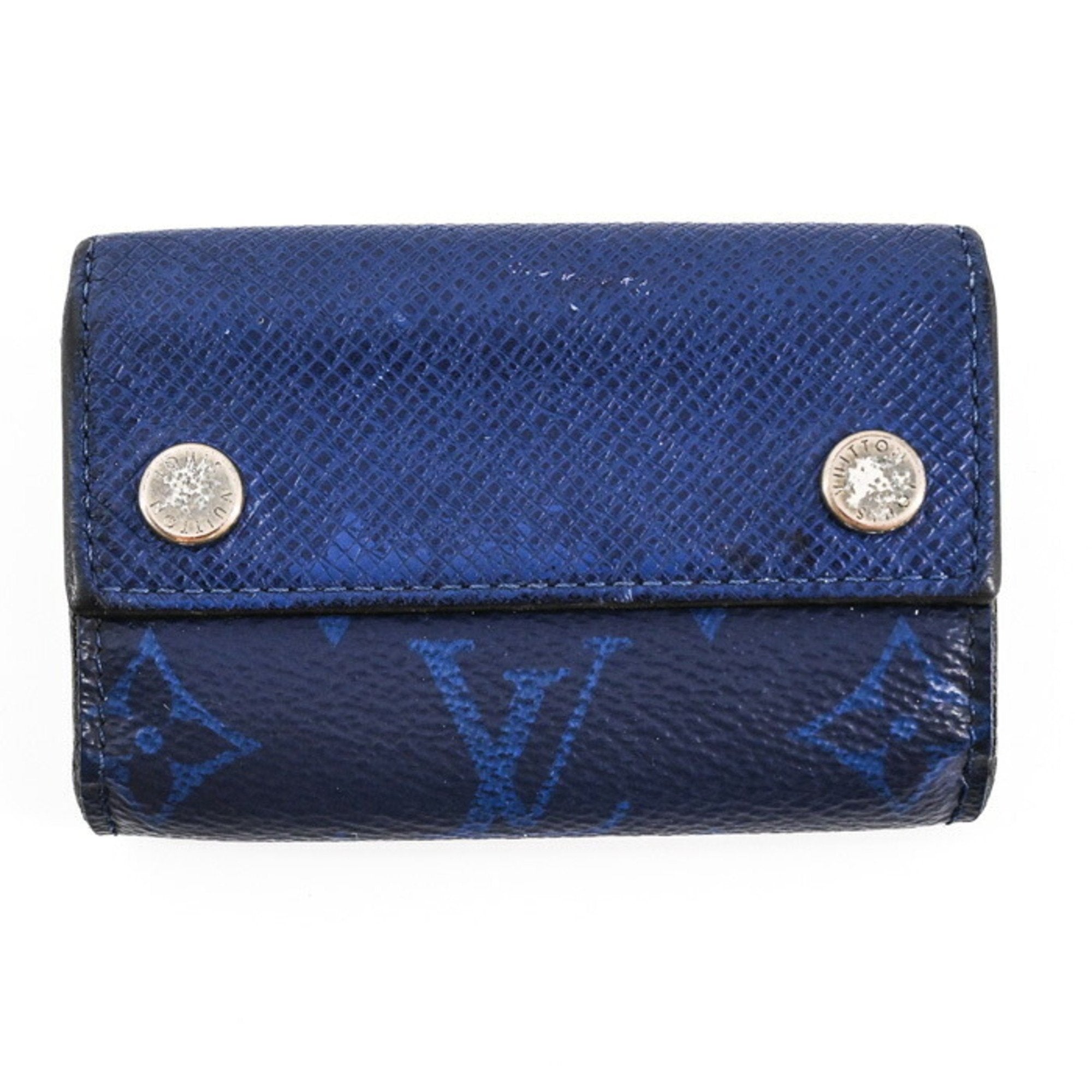 Louis Vuitton Blue Taigarama Wallet (Tri-Fold)