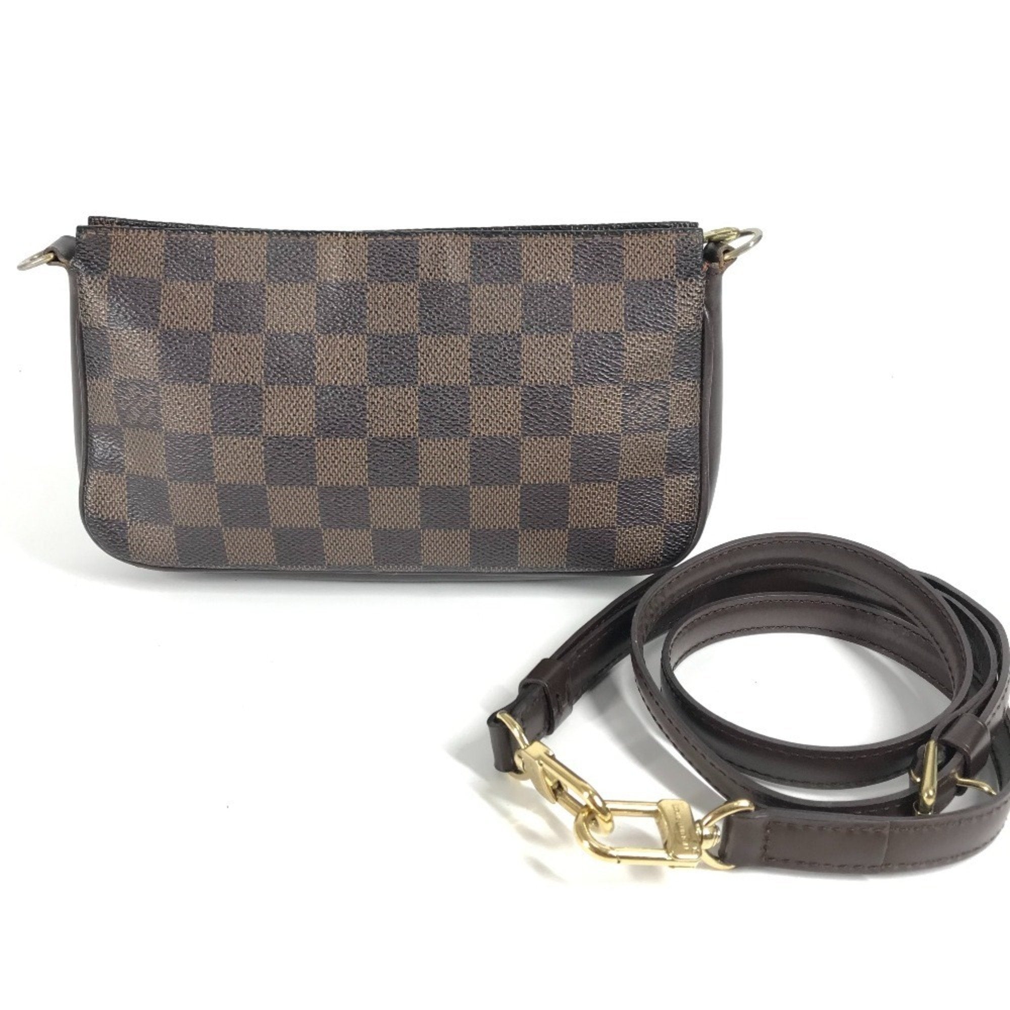 Louis Vuitton Brown Damier Canvas Ebene Damier Canvas Pochette Shoulder Bag