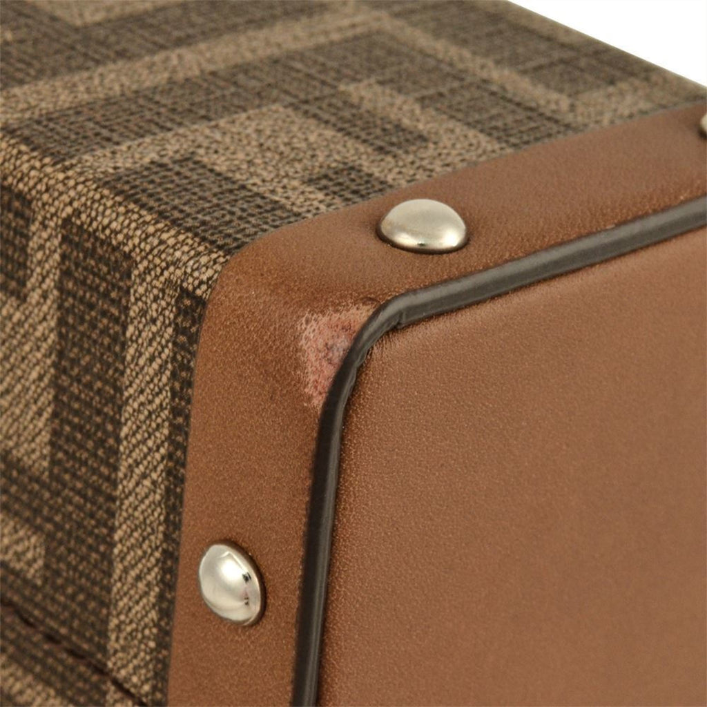 Fendi Brown Pvc Leather Shoulder Bag