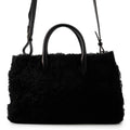 Balenciaga Black Fur Handbag Shoulder
