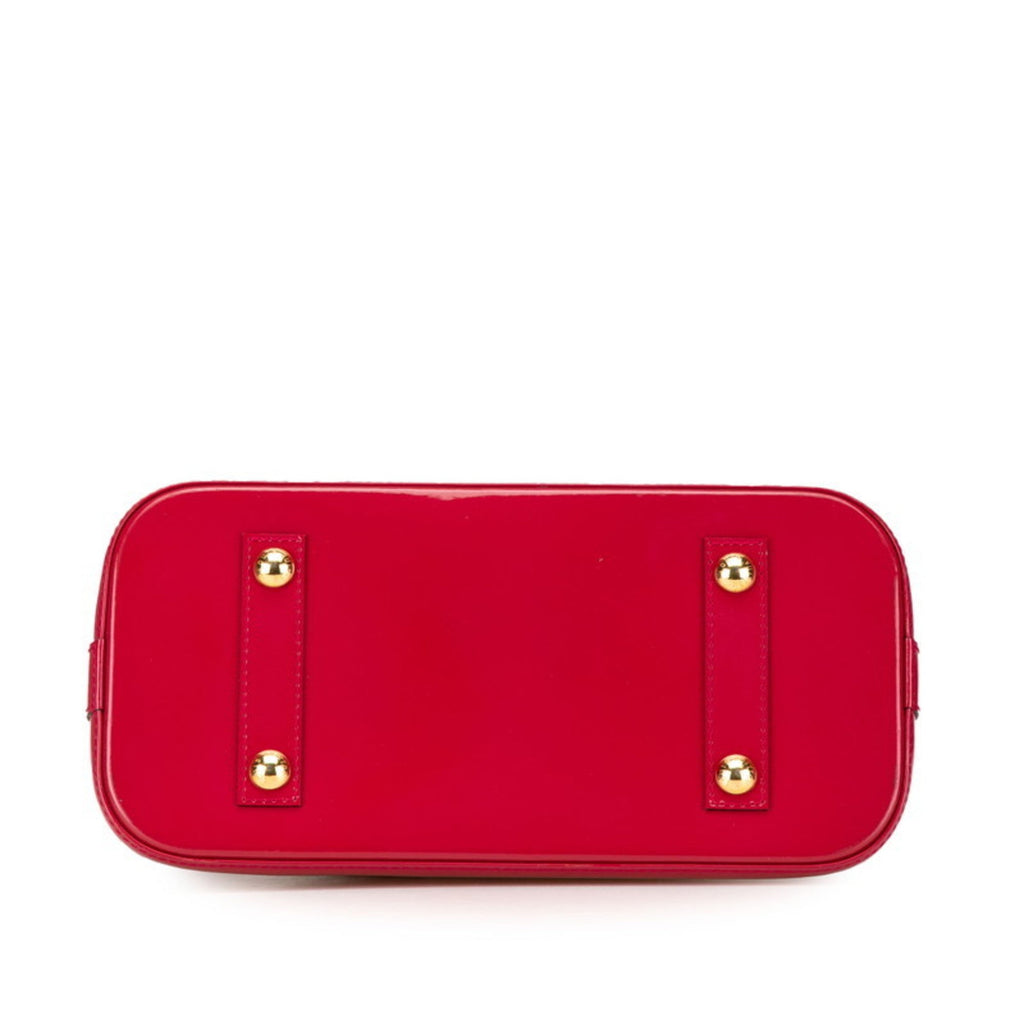 Louis Vuitton Red Color Rouge Grenadine Patent Leather Handbag