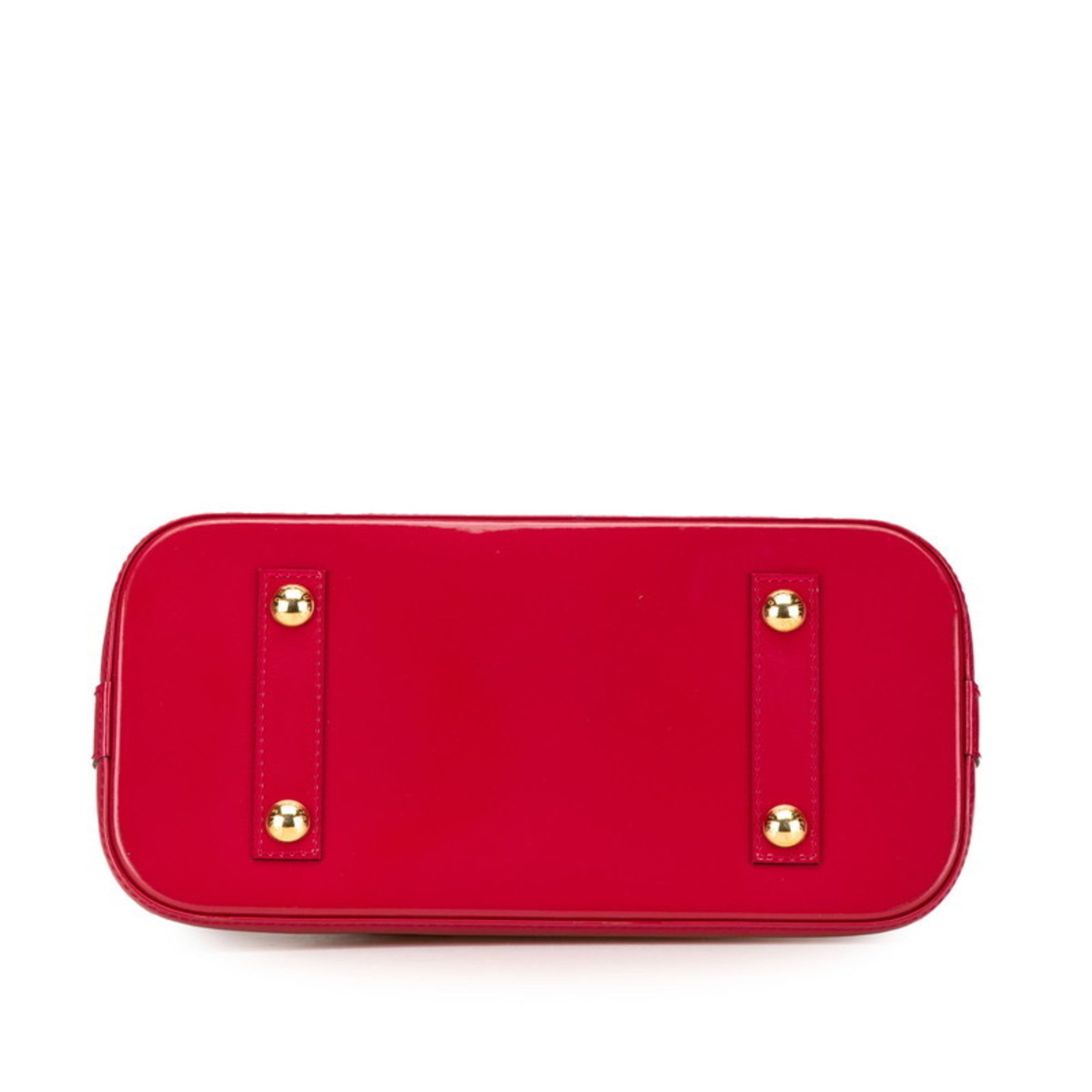 Louis Vuitton Red Color Rouge Grenadine Patent Leather Handbag