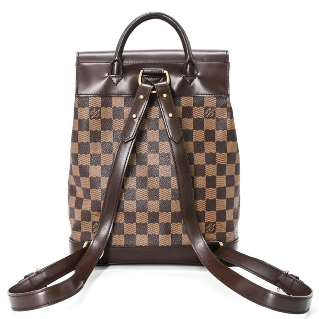 Louis Vuitton Brown Damier Canvas Damier Graphite Leather Backpack