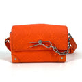 Louis Vuitton Orange Leather Pochette Shoulder Bag
