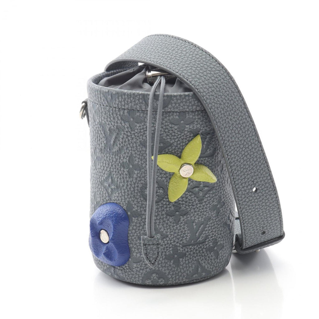 Louis Vuitton Gray Multi-Color Leather Pouch Shoulder Bag