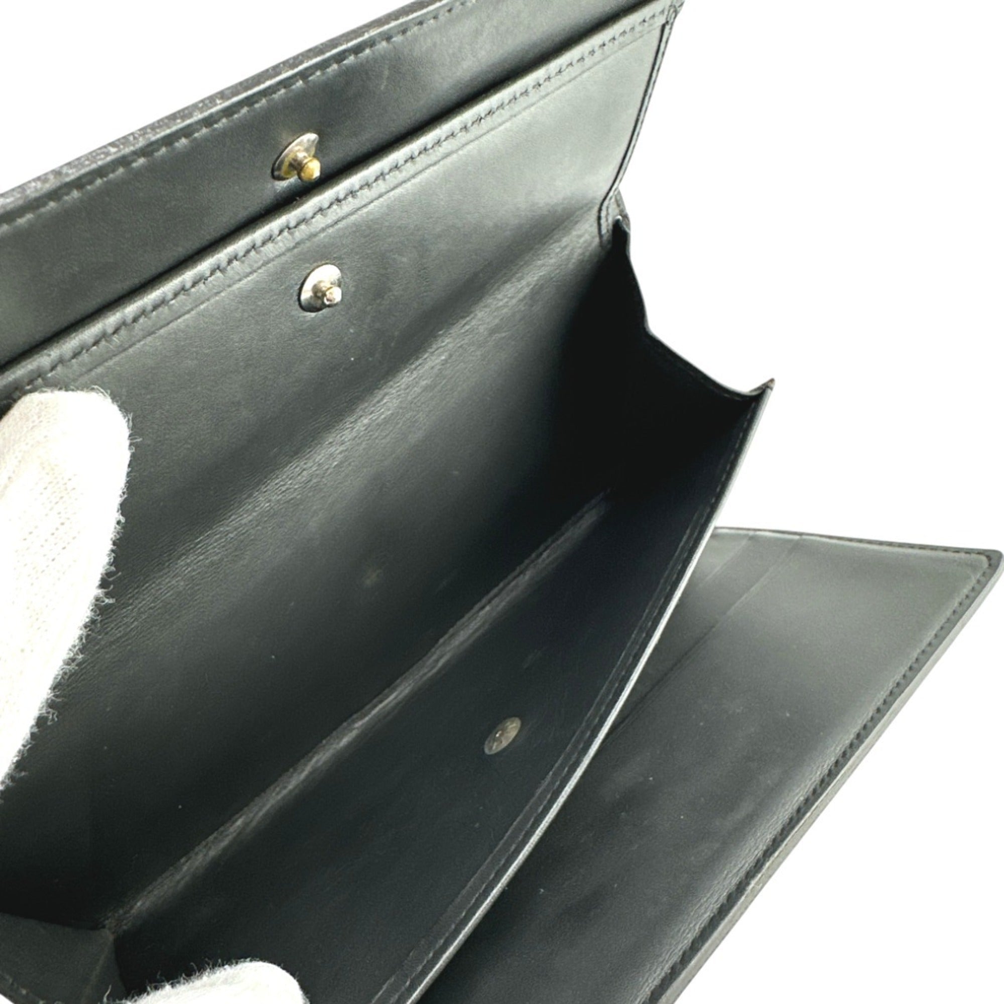 Louis Vuitton Monogram Mat Black Noir Monogram Mat Wallet (Tri-Fold)
