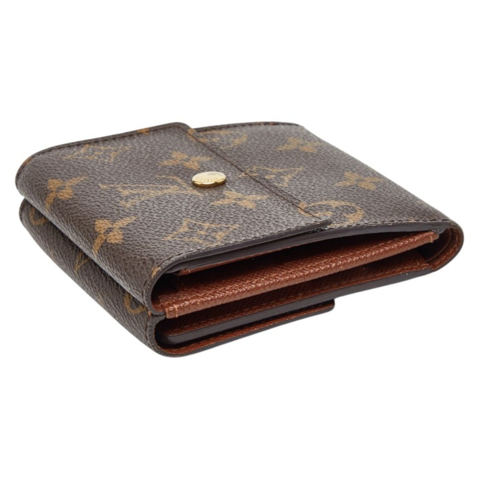 Louis Vuitton Monogram Brown Leather Pvc Wallet