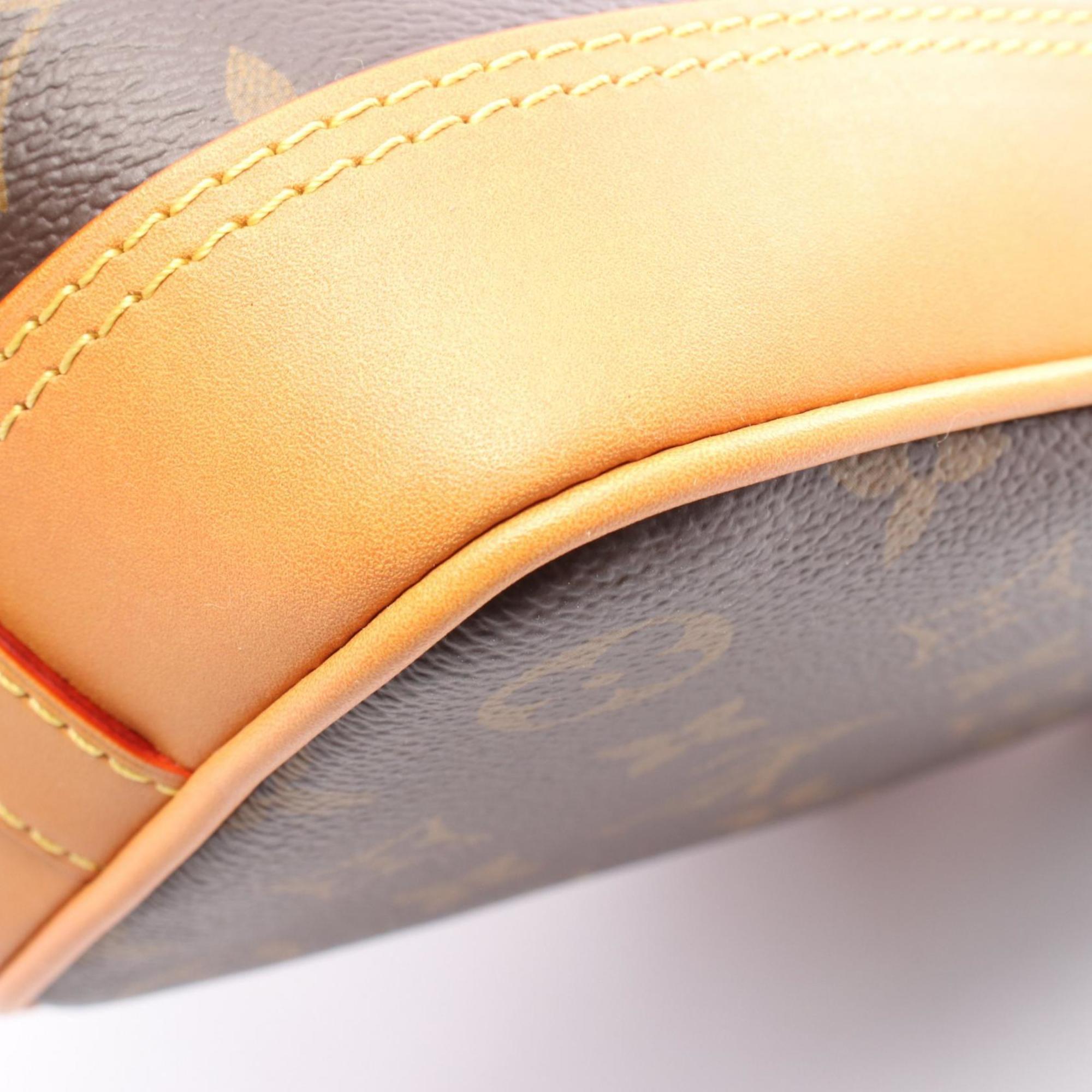 Louis Vuitton Brown Coated Canvas Leather Handbag