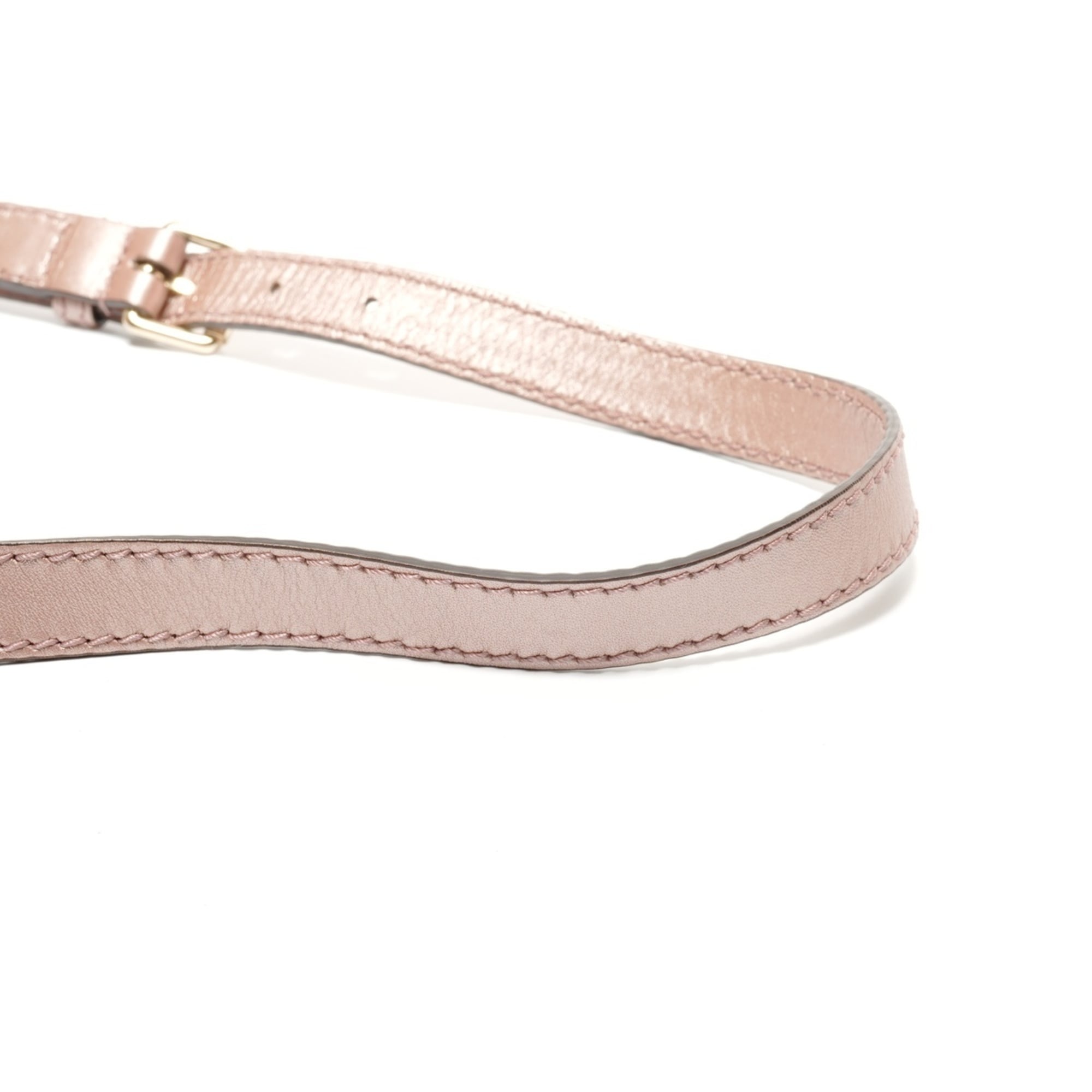 Gucci Sukey Pink Micro Gg Leather Shoulder Bag (Pre-Owned)