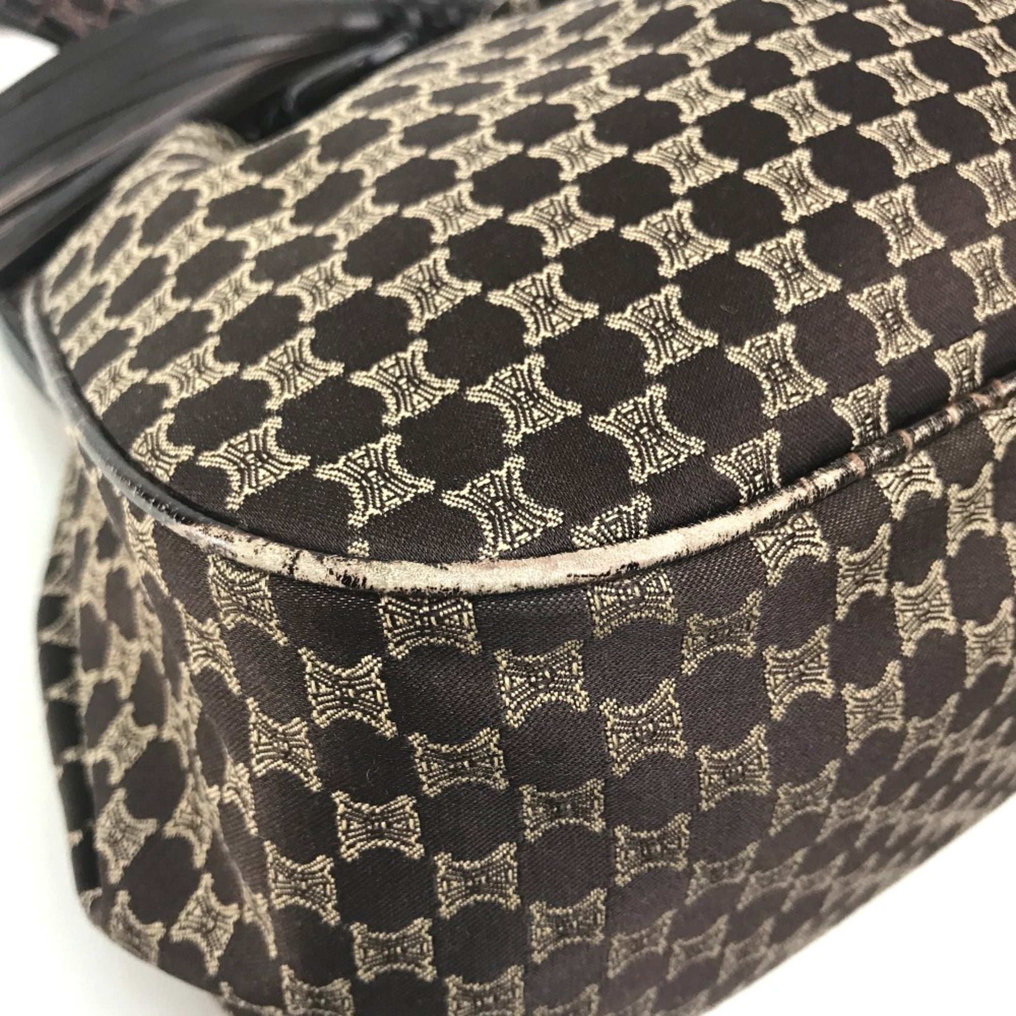 Celine Brown Leather Shoulder Bag