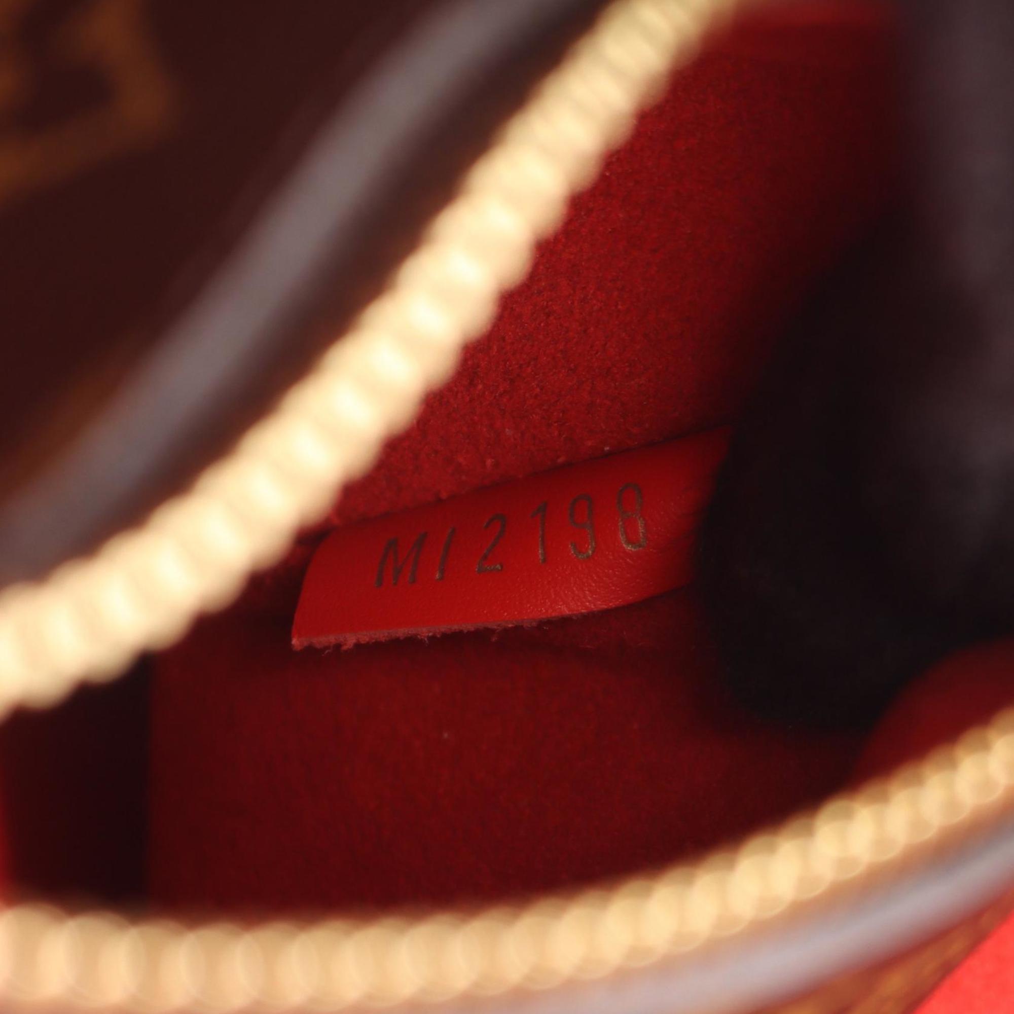 Louis Vuitton Brown Coquelicots Monogram Red Color Coated Canvas Leather Shoulder Bag