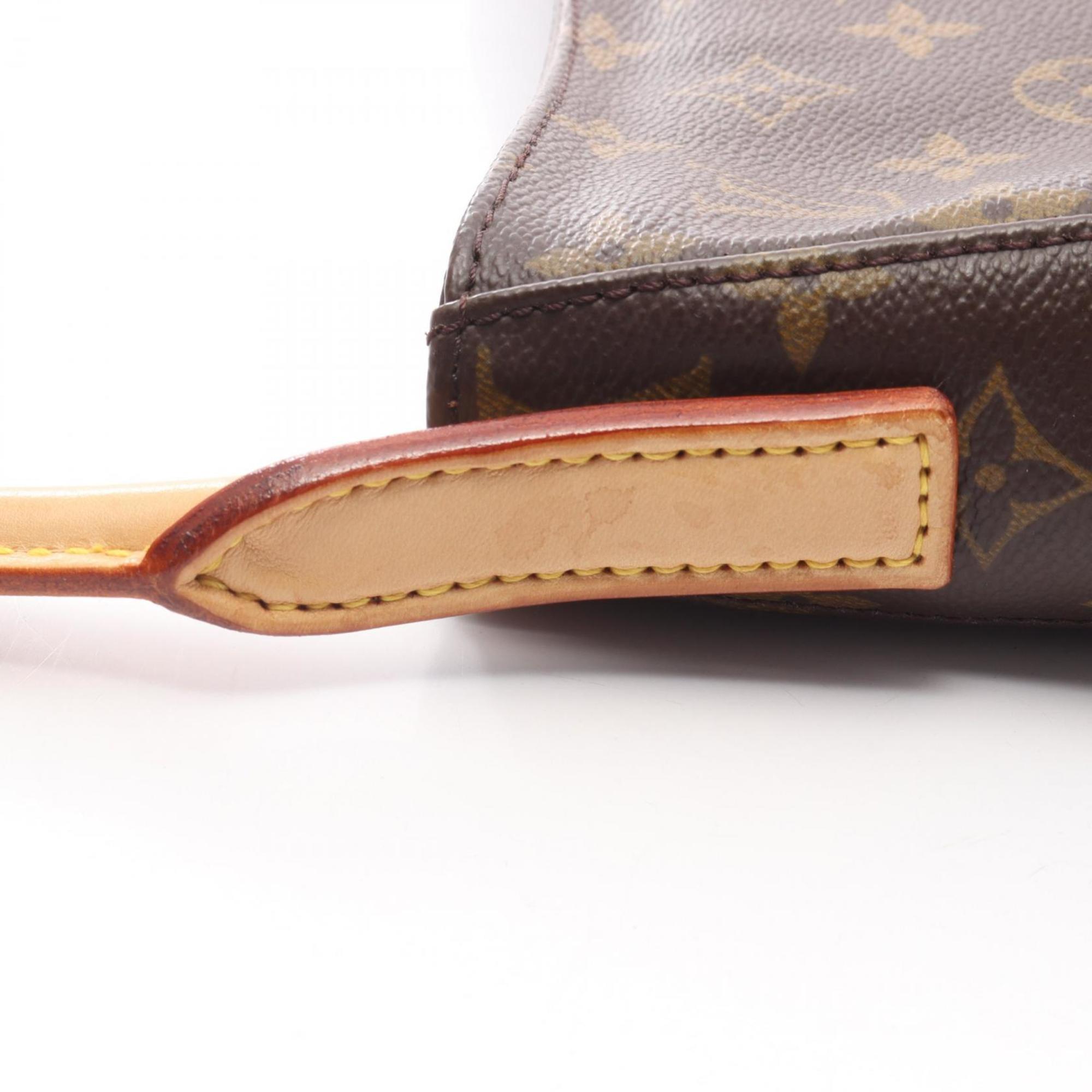 Louis Vuitton Brown Monogram Coated Canvas Leather Handbag Shoulder Bag