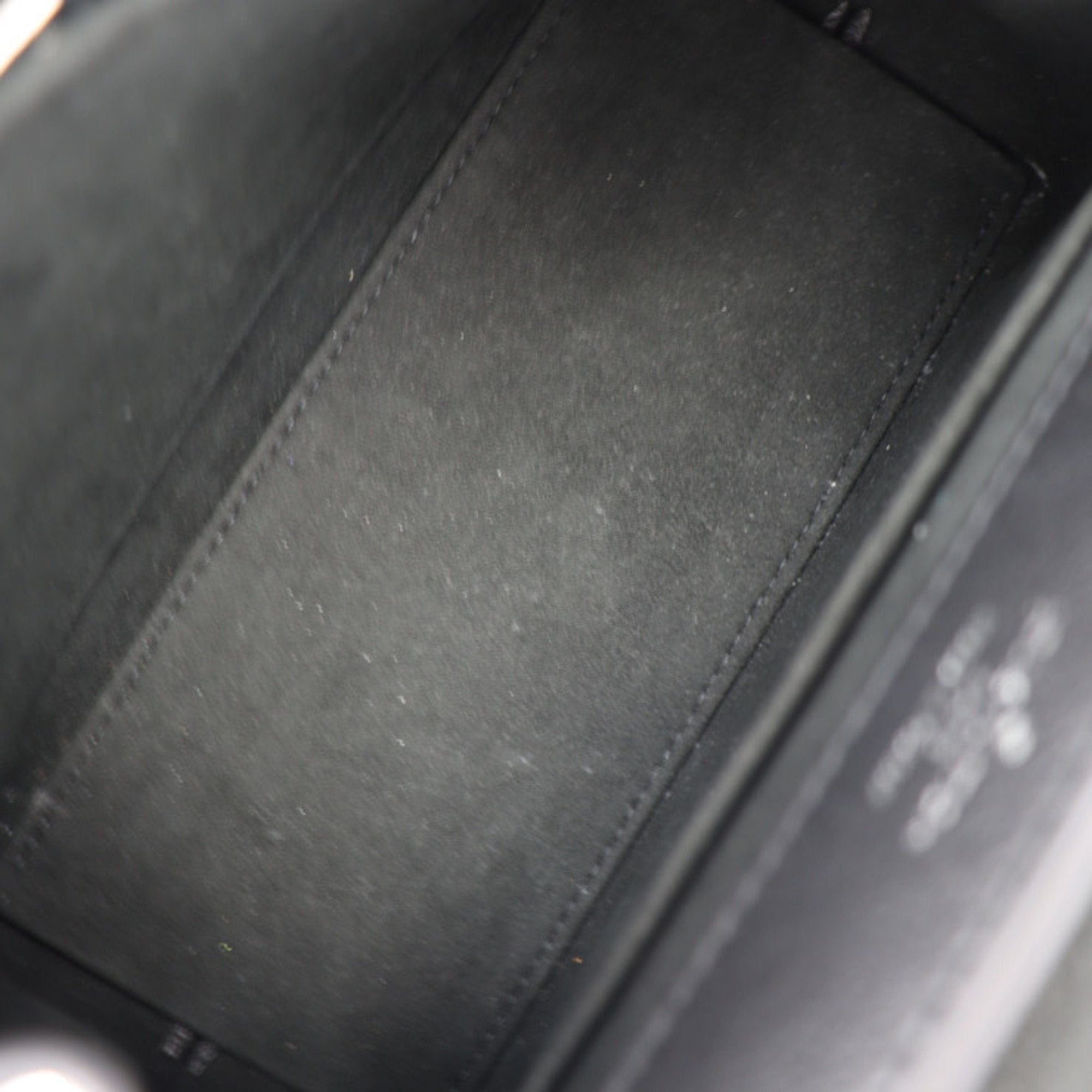 Louis Vuitton Black Leather Handbag Shoulder Bag