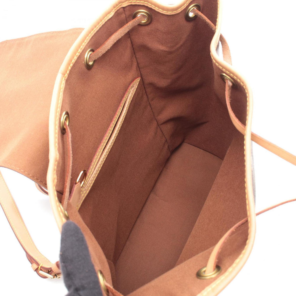 Louis Vuitton Brown Coated Canvas Pvc Monogram Leather Backpack Handbag