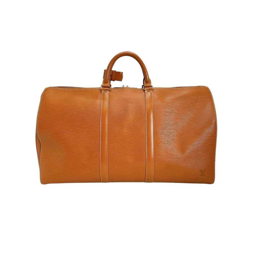 Louis Vuitton Brown Gold Cipango Epi Leather Boston Bag