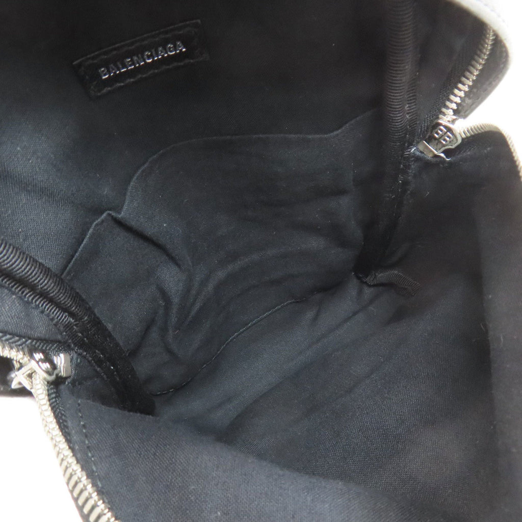 Balenciaga Black Leather Backpack