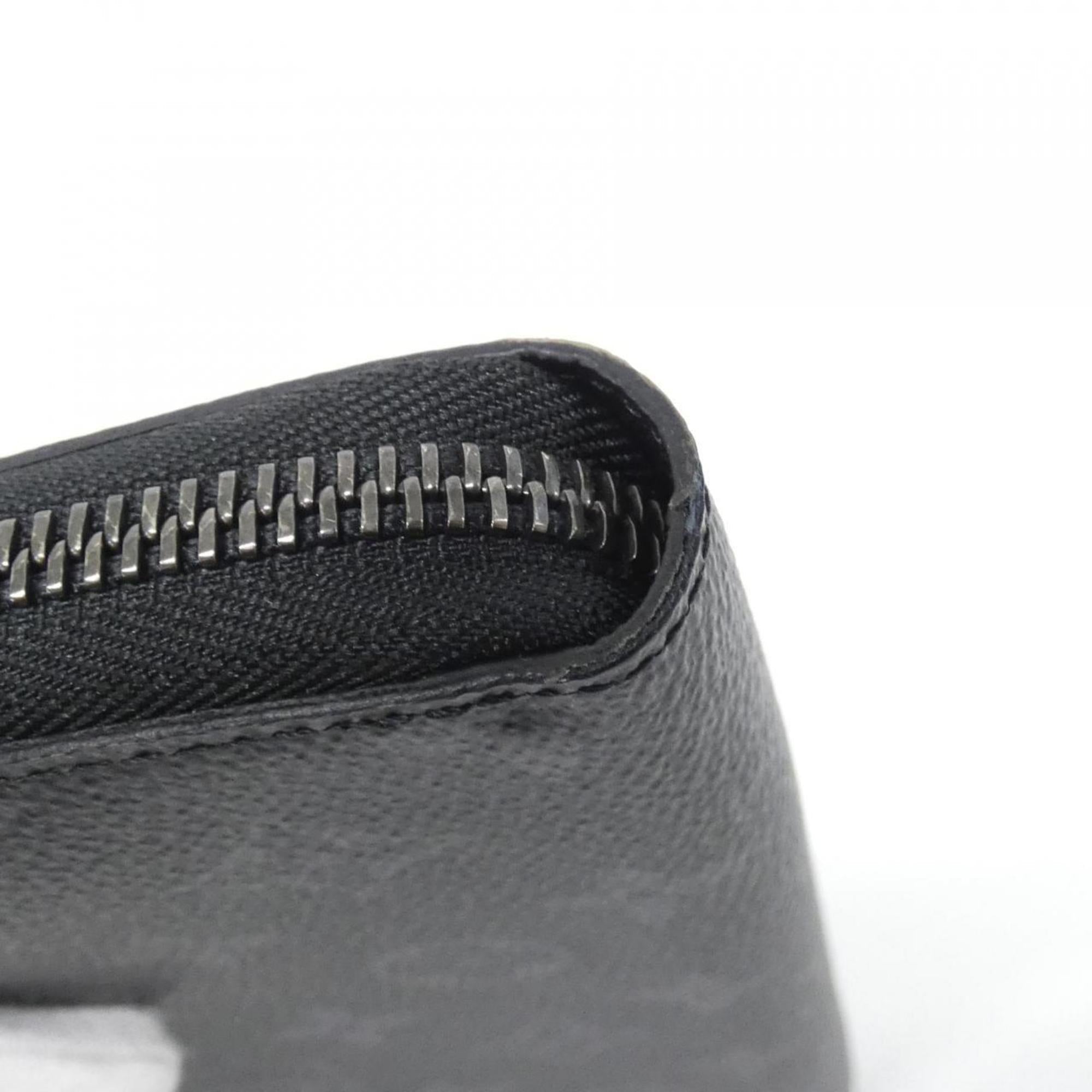 Louis Vuitton Black Coated Canvas Long Wallet