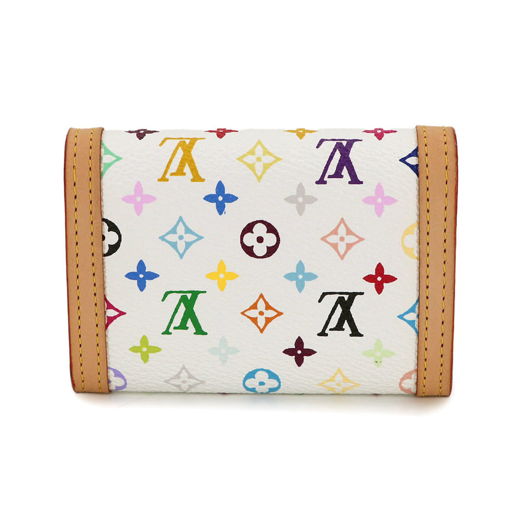 Louis Vuitton Blanc Monogram Multicolore Coin Purse/Coin Case