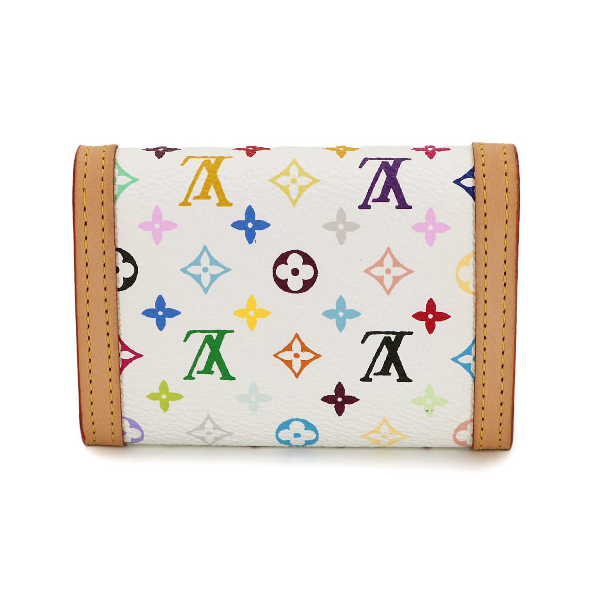 Louis Vuitton Blanc Monogram Multicolore Coin Purse/Coin Case