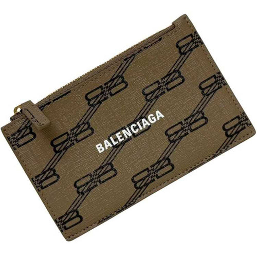 Balenciaga Beige Pvc Leather Coin Purse/Coin Case