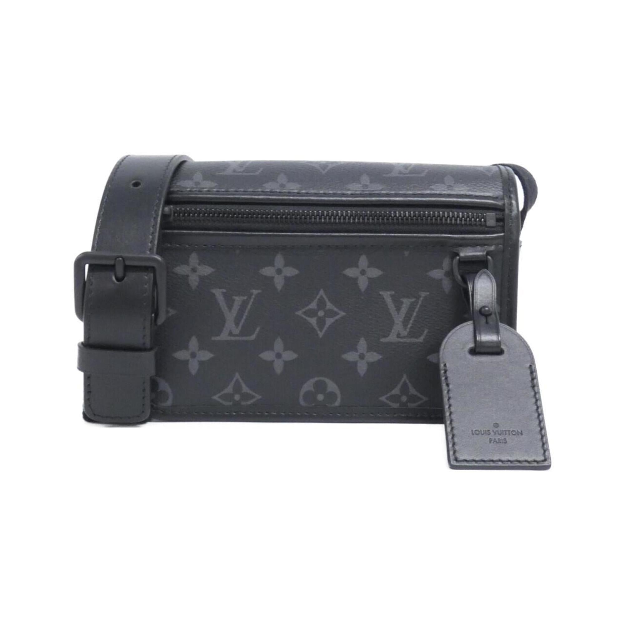 Louis Vuitton Black Coated Canvas Shoulder Bag