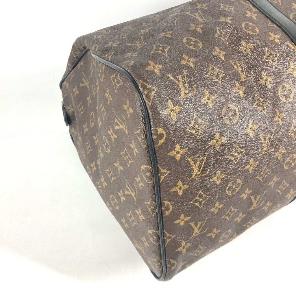 Louis Vuitton Black Brown Monogram Canvas Boston Bag