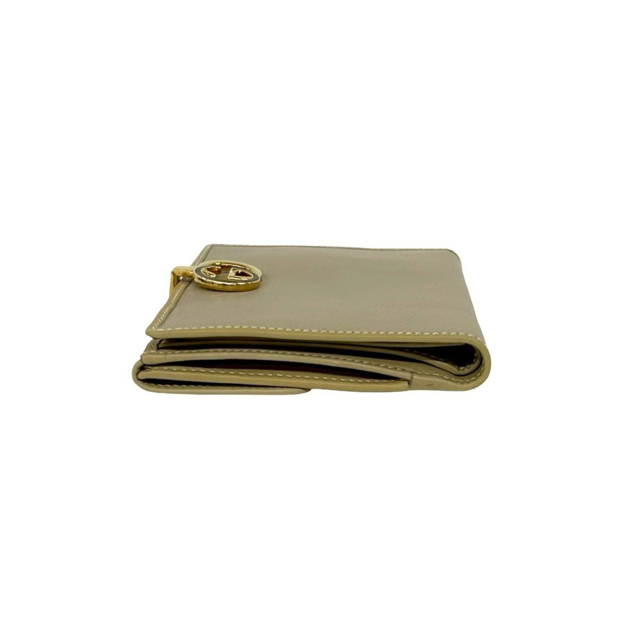 Gucci Beige Leather Wallet (Bi-Fold) (Pre-Owned)