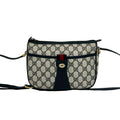 Gucci Navy Red Color Pvc Leather Shoulder Bag (Pre-Owned)