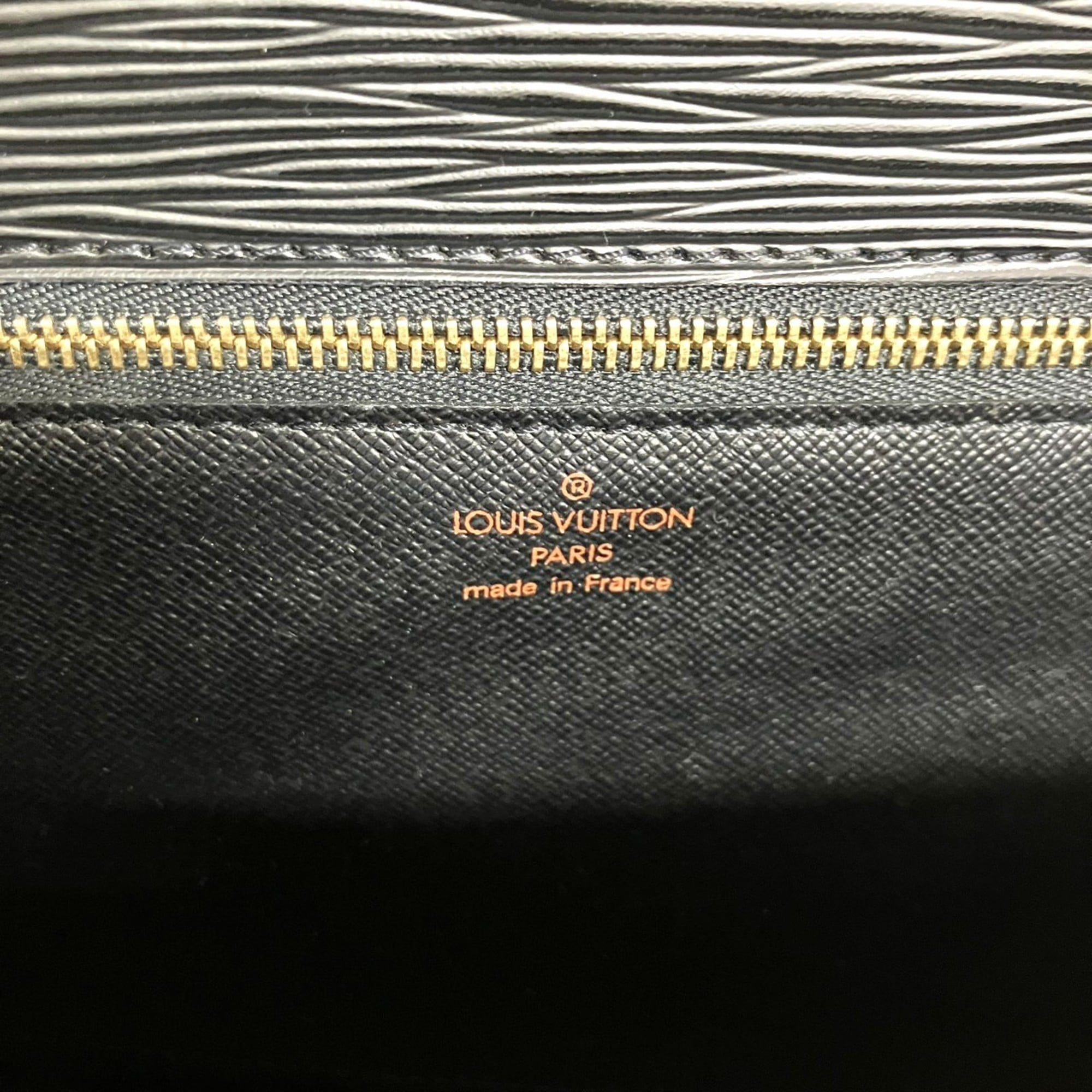 Louis Vuitton Epi Noir Epi Leather Shoulder Bag