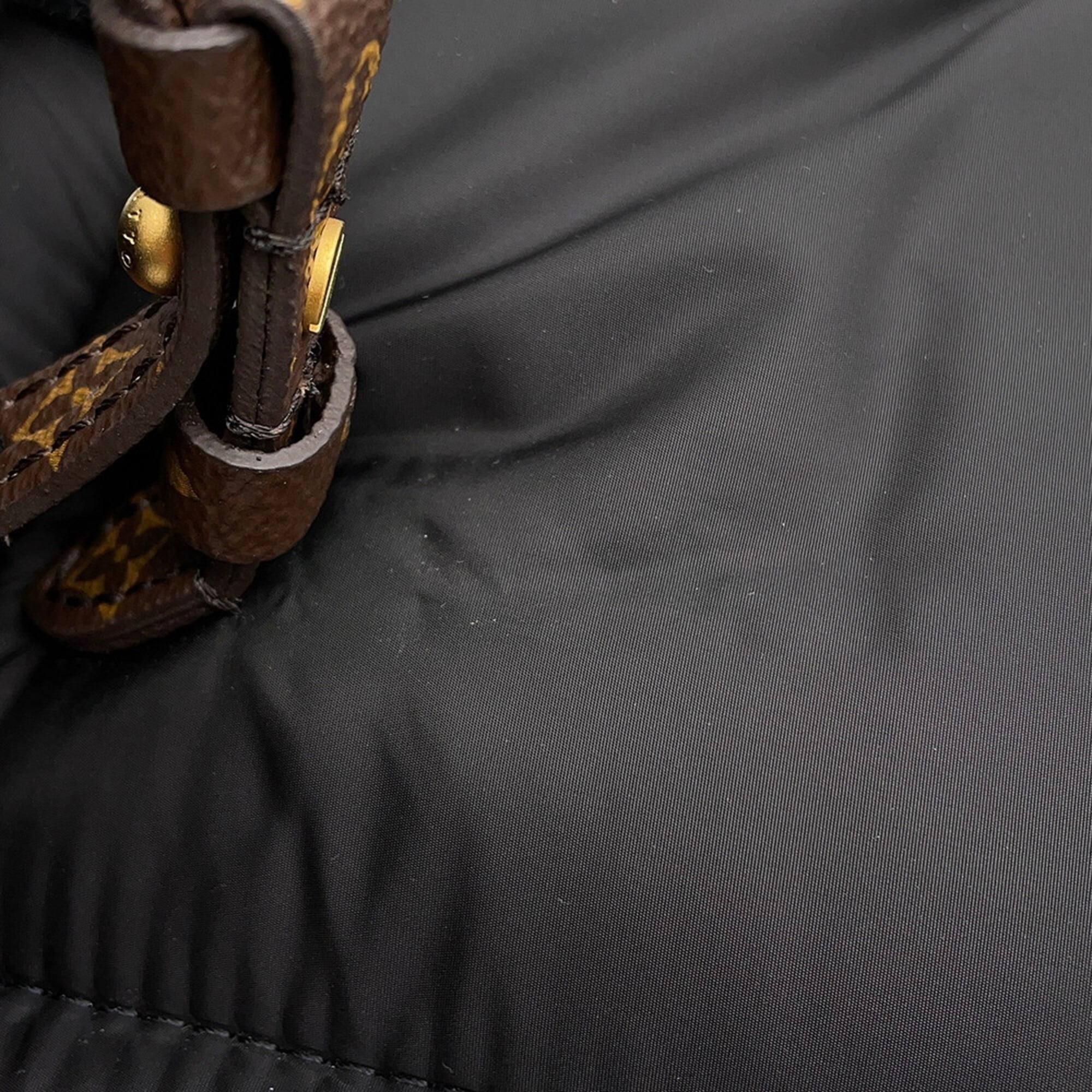 Louis Vuitton Noir Nylon Monogram Backpack